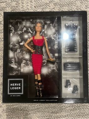 Herve Leger Barbie Gold Label Collection New In Box